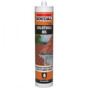Mastic-colle polym&egrave;re Colotuile MS monocomposant haut module - 290 mL CDT 12 SOUDAL