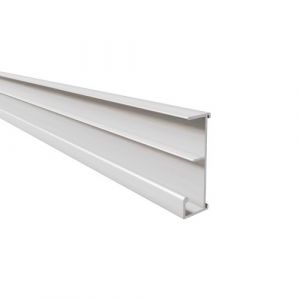 Profil à clipser de dossiers suspendus - en alu blanc - 4 m Quincadécor