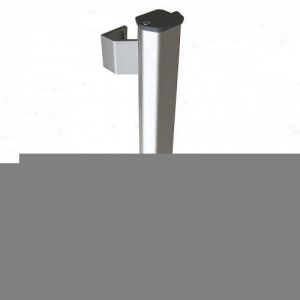 Bâton maréchal Phare en aluminium anodisé argent - adaptable - longueur 500 mm Atrius