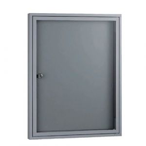 Tableau d'affichage - vitre plexiglas - fond magnétique - anthracite DECAYEUX