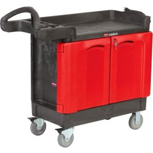 Petit chariot TradeMaster 4 tiroirs et armoire RUBBERMAID
