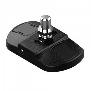 Crapaudine réglable Platimium pour bas de portail - Ø14 mm - anthracite TIRARD