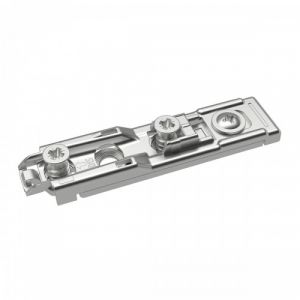 Embase linéaire pour ferrure d'angle -réglage excentrique -vis prémontées - D3 B10 HETTICH