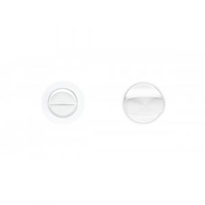 Mini-rosaces rondes en inox blanc polaris Ø30 mm - série BEZ140 - condamnation KARCHER DESIGN