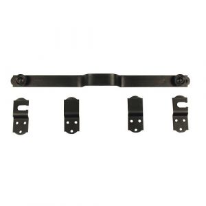 Barre de sécurité pour volet en bois - acier noir - longueur 1200 mm TORBEL