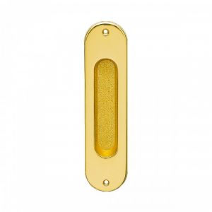 Poignée cuvette ovale - pour porte à galandage - série Z1702 - bec-de-cane - doré KARCHER DESIGN