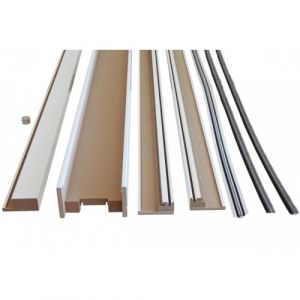 Kit habillage Speedy porte simple à galandage Unique 95 - blanc - 1130 à 1230 mm ECLISSE