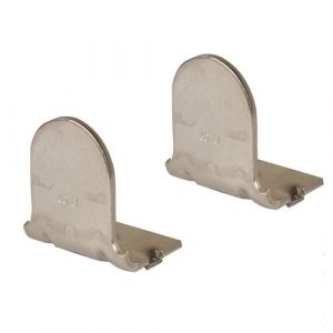 Ensemble de 2 arr&ecirc;ts pour espagnolette plate en inox 316L TORBEL