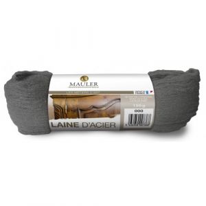 Laine d'acier extra fine - &eacute;grenage, polissage m&eacute;taux, nettoyage - 150g N&deg;000 Mauler