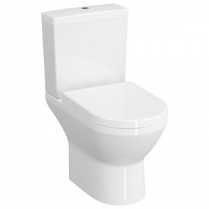 Pack WC à poser sans bride arrière ouvert avec abattant standard - Integra VitrA Flush 2.0 VITRA