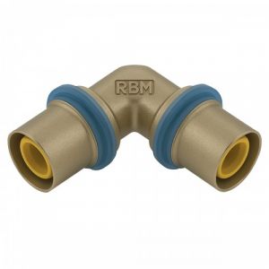 Coude &eacute;gal &agrave; sertir 45&deg; pour tube multicouche diam&egrave;tre 40 mm RBM