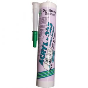 Mastics acrylique joints et fissures Acryl 325 - 25 cartouches de 300 ml - blanc DEN BRAVEN