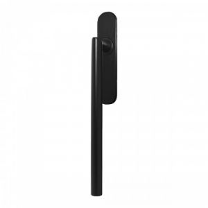 Poignée de manœuvre simple porte coulissante Rhodos rosace ovale -noir -bec-de-cane KARCHER DESIGN