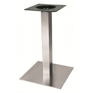 Pied de table carré central en inox - hauteur 730 mm SYNERCIA