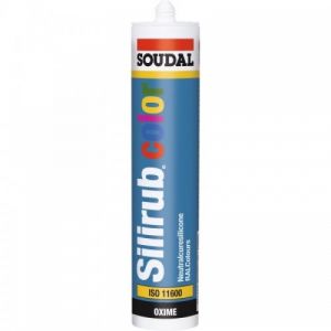 Mastic silicone neutre - gris silex RAL 7032 - Silirub Color SOUDAL