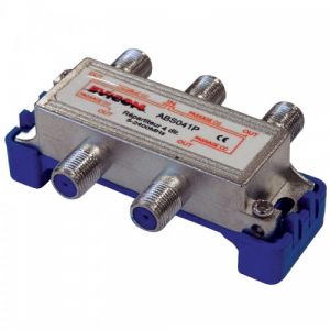 Répartiteur TV 5 - 2400 MHz - fiche F - 4 sorties EVICOM