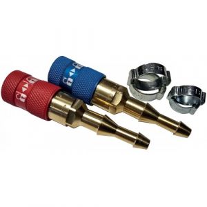 Kit de coupleurs rapides sans ARPF oxyg&egrave;ne/gaz combustible pour tuyau LE LORRAIN