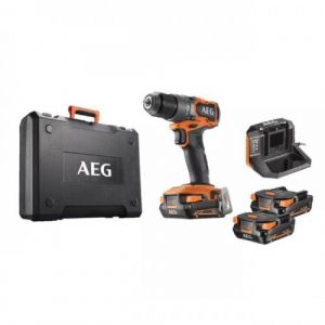 Perceuse &agrave; percussion 18V + 2 batteries 4Ah et 17 accessoires - BSB18SBL2-402C LK1 AEG Powertools