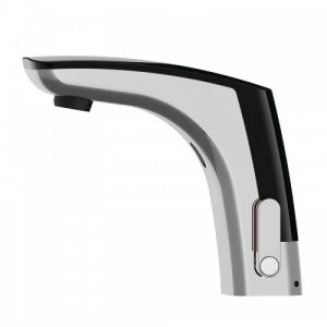 Mitigeur de lavabo &eacute;lectronique sur pile - chrom&eacute; noir - Nova PRESTO