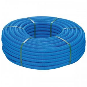 Tube PER pr&eacute;-gain&eacute; bleu 16x20 - couronne de 50 m&egrave;tres BRICOZOR