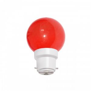 Ampoule LED color&eacute;e B22 230V rouge - bo&icirc;te de 12 FESTILIGHT