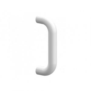 Poignée droite porte battante filetée percée nylon blanc STG 83 NORMBAU
