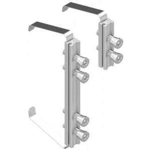 Kit de fixation sur profil aluminium pour paumelle DIAM 3 lames LA CROISÉE DS