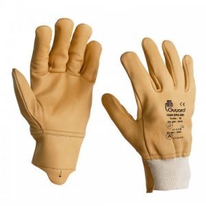 Gants de manutention poignets tricot ol&eacute;ohydrofuge -cuir -1549 EPA BEI - T11 GUYARD