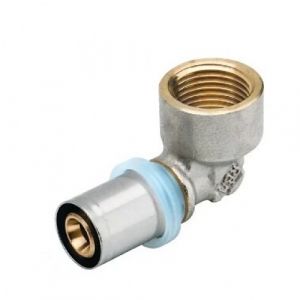 Coude à sertir pour tube multicouche Ø32 taraudage femelle 26x34 RBM
