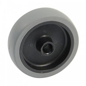 Roue synthétique gris 75 mm - alésage 10 mm - 50 kg - Alésage lisse AVL