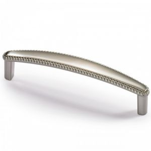 Poignée de meuble Savelli en inox brossé - 140x18 mm - H 29 mm - par 4 HETTICH