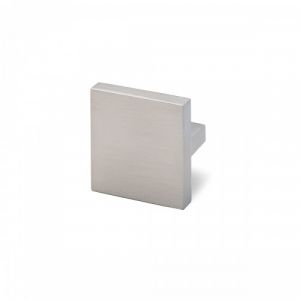 Poignée de meuble Messana - 42 x 42 mm - hauteur 25 mm - par 4 - Inox brossé HETTICH