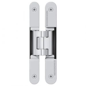 Paumelle invisible - porte lourde - 155 mm - aspect inox - Tectus 3DN SIMONSWERK