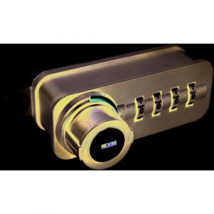 Serrure &agrave; code avec p&ecirc;ne &agrave; ressort - Dial Lock 58.4 Free code - gauche LEHMANN