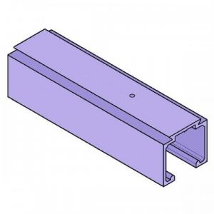 Rail pour ferrures coulissantes 0500 - en aluminium anodisé - 2 m KRONA KOBLENZ