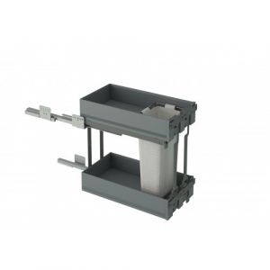 Panier extractible pain-bouteilles - 400 mm - 2 niveaux - 7105 K INOXA