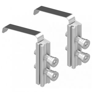 Kit de fixation sur profil aluminium pour paumelle DIAM 2 lames LA CROISÉE DS