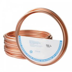 Tube cuivre recuit 14x16 - couronne de 50 m&egrave;tres KME