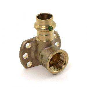 Applique murale taraud&eacute;e en bronze &agrave; sertir &Oslash; 12 &Oslash; 15/21 VIEGA