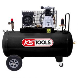 Compresseur &agrave; air - cuve 100L - 10 bar - 3 CV - 220V Mono KS TOOLS