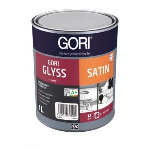 Peinture glycéro satinée - pour menuiseries - blanc - 1 L - Goriglyss Gori