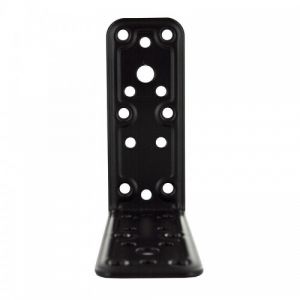 &Eacute;querre d'angle 90&deg; d'assemblage - connecteur multitrous acier &eacute;poxy noir - 40 x 30 mm Interges