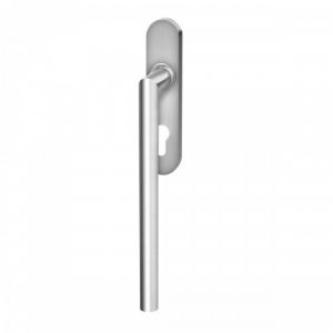 Poignée de manœuvre simple porte coulissante Rhodos rosace ovale -satiné -clé I KARCHER DESIGN