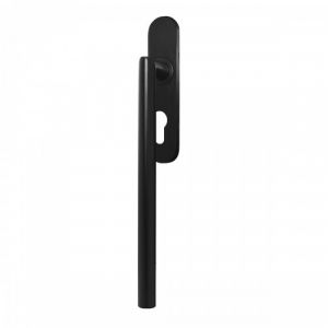 Poignée de manœuvre simple porte coulissante Rhodos rosace ovale -noir -clé I KARCHER DESIGN
