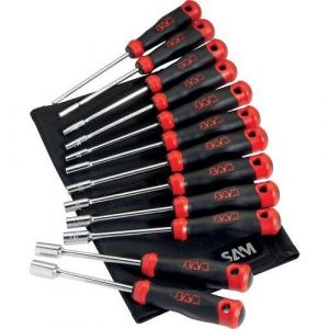 Trousse de 12 clés à douilles emmanchées S1 pour vis à accès limité SAM OUTILLAGE