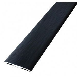 Barre de seuil adhésive extra-plate - recoupable - alu anodisé noir - L25 DINAC