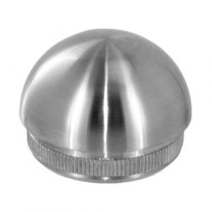 Embout bombé à frapper pour main courante inox 316 brossé Design Production