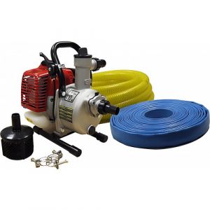 Kit motopompe auto-amorçante 2 temps + accessoires - GPUMP 25 CAMPEON