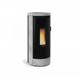 Poêle à granulés étanche à sortie concentrique - 9kw - Debby CX Pierre Naturelle LA NORDICA EXTRAFLAME