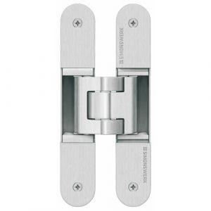 Paumelle invisible - porte lourde - 160 mm - aspect inox - Tectus 3DN SIMONSWERK